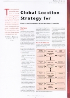 Global Location Strategies For Electronics Component Manufacturing Assembly