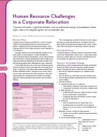 Human Resource Challenges in a Corporate Relocation